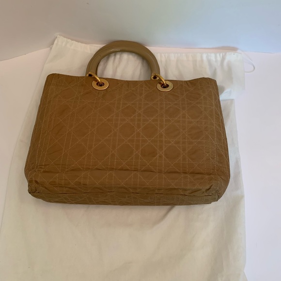 Lady Dior bag, vintage large nylon - Picture 8 of 15